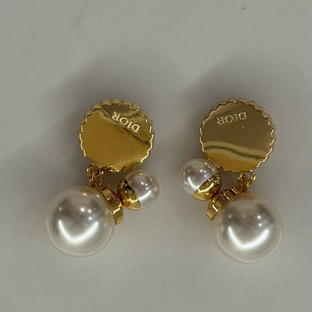 Auth. Christian Dior Tribales Earrings - Picture 3 of 3